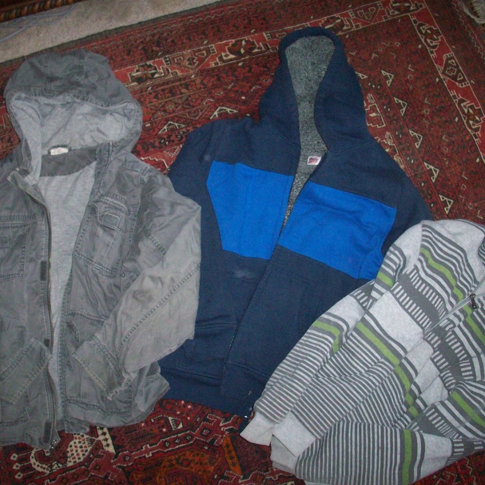 Original Deluxe Fleece Jacket Boys L+ Crazy 8 XL Sweatshirt Hoodie Bundle 3 pc
